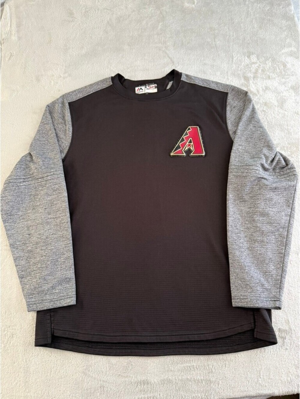 Majestic MLB Authentic Arizona Diamondbacks Sweatshirt Size Large Black